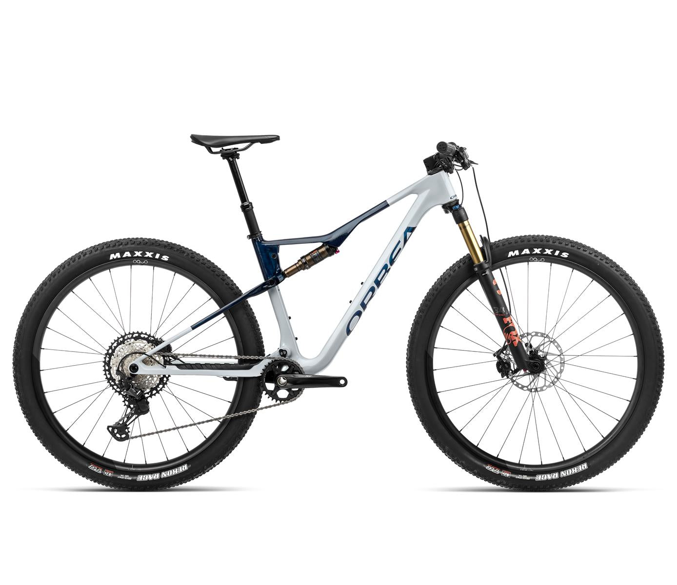 OIZ M10 - Halo Silver - Blue Carbon View (Gloss)
