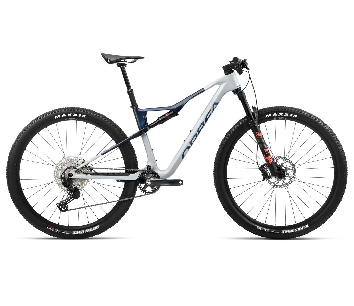 OIZ M30 Halo Silver - Blue Carbon View (Gloss)
