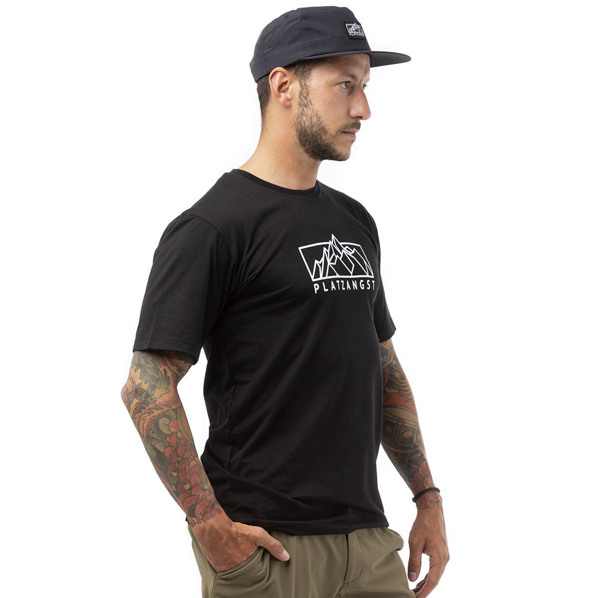 Mountain Logo T-Shirt - Schwarz