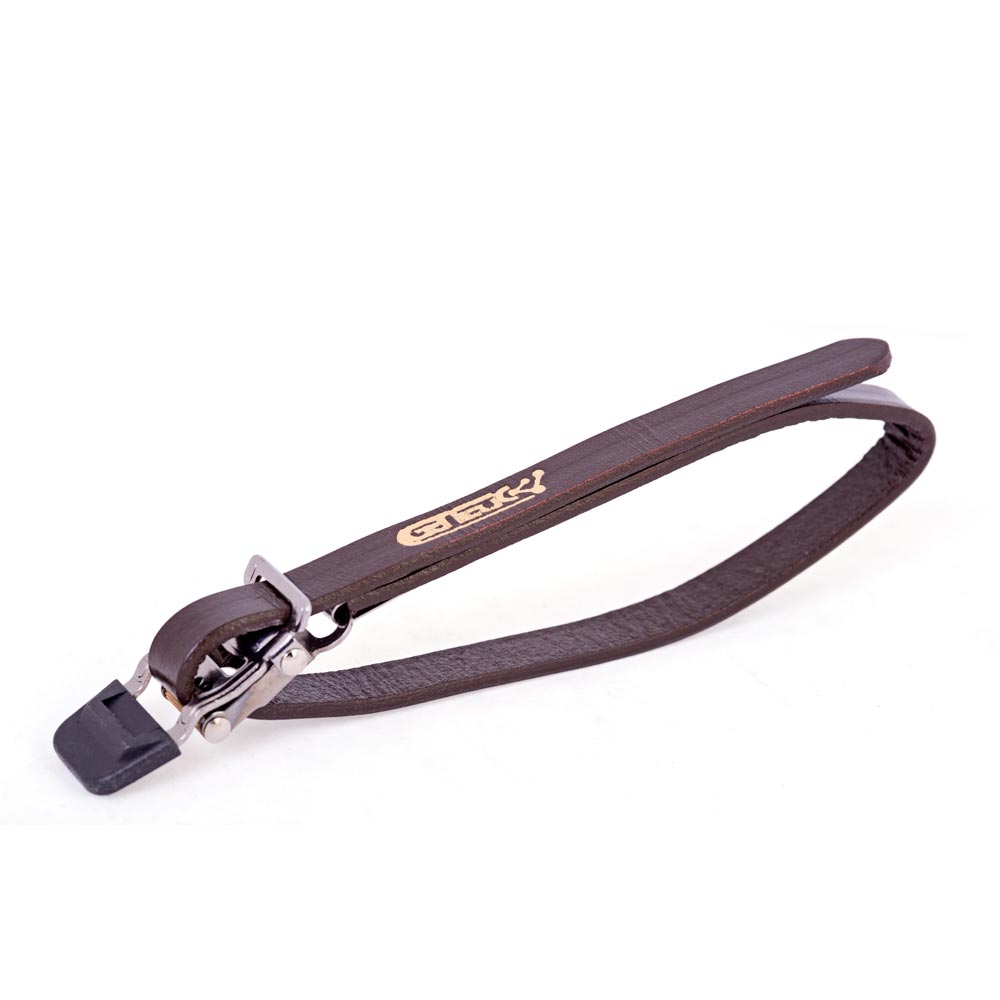 Single Toe Straps Pedalriemen - braun