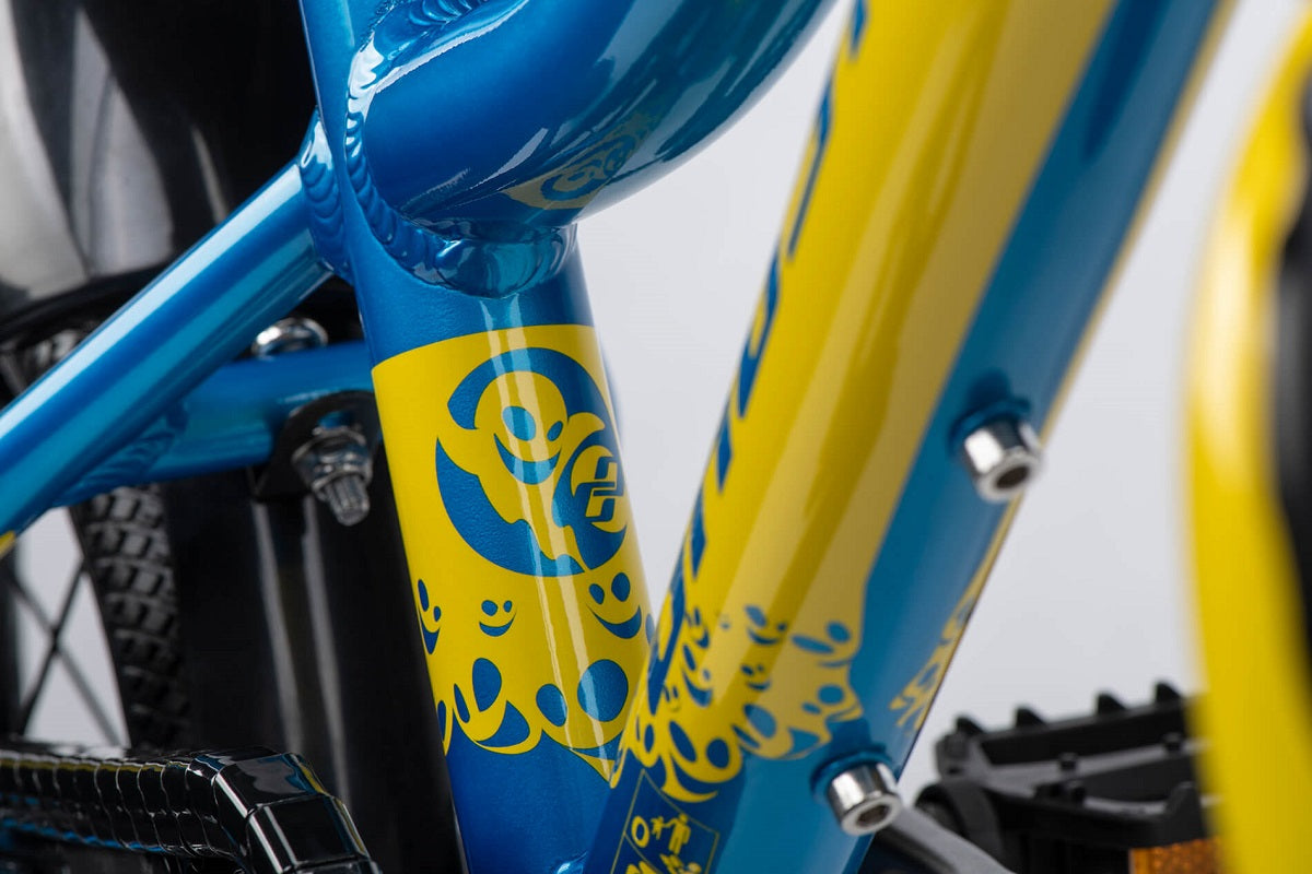 Powerkid 12 - metallic blue/metallic yellow - glossy