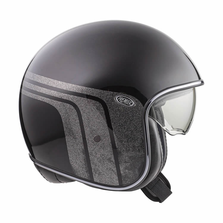 Jethelm Vintage BTR 9 - schwarz-grau