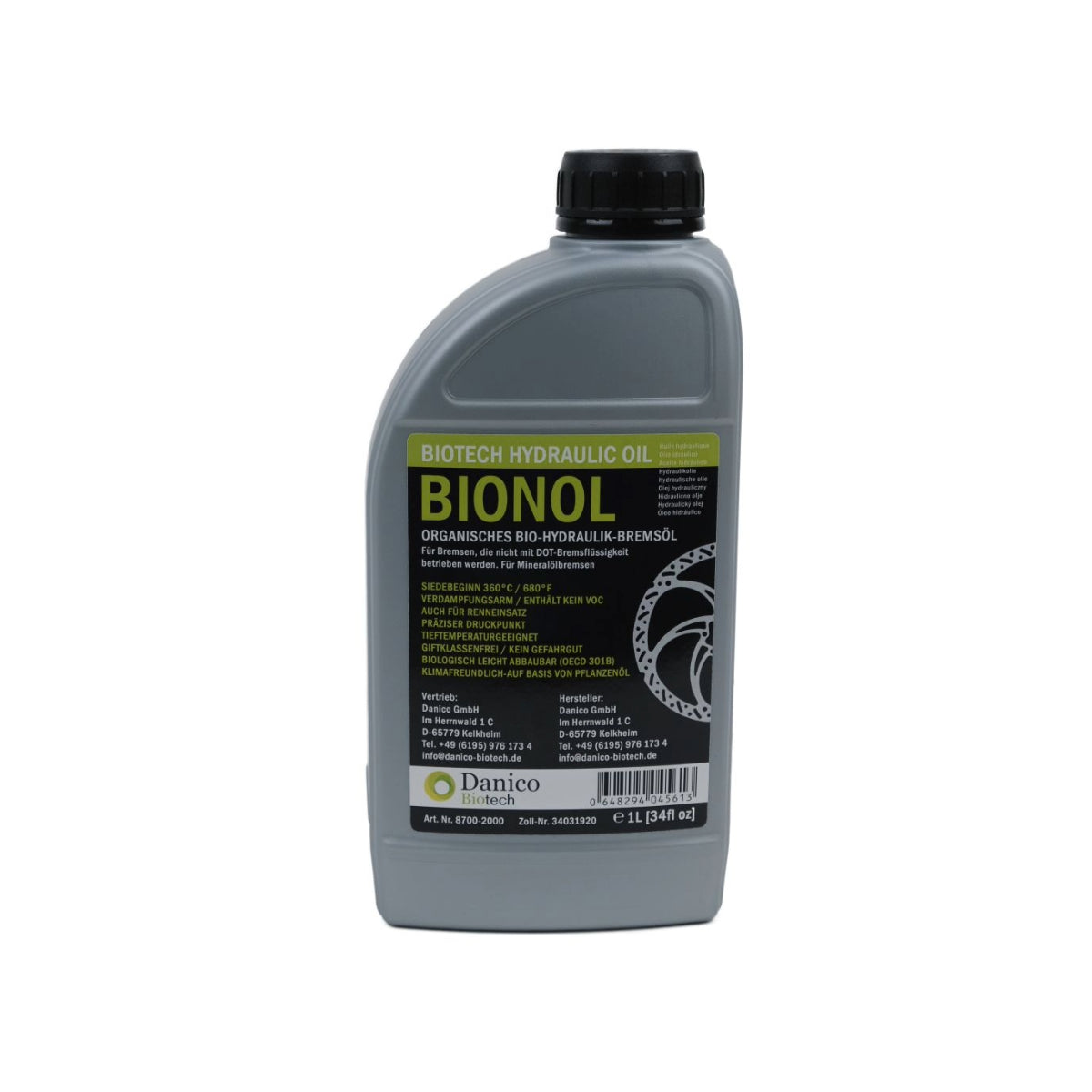 Bionol 1 Liter biologisch abbaubares Hydrauliköl