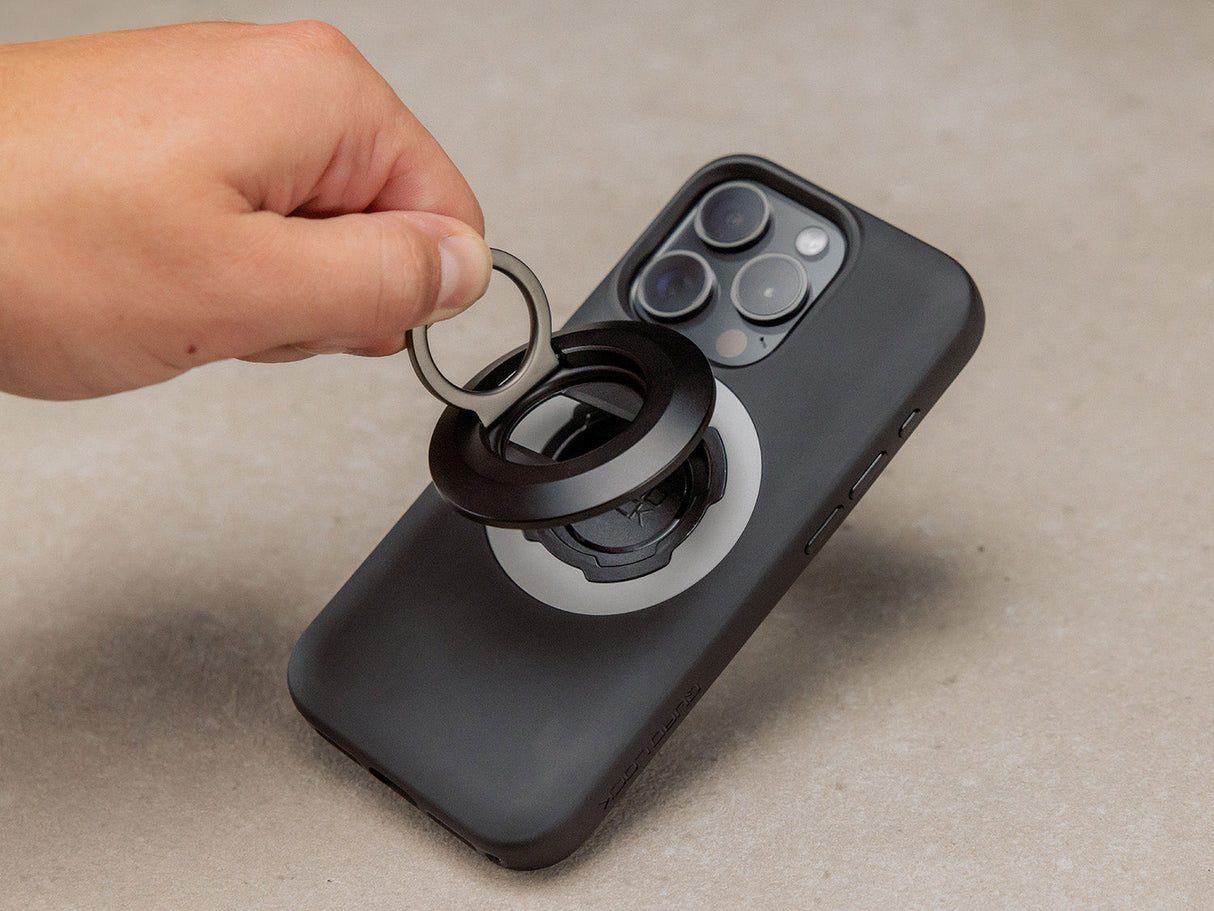 MAG Phone Ring Grip-schwarz Quad Lock