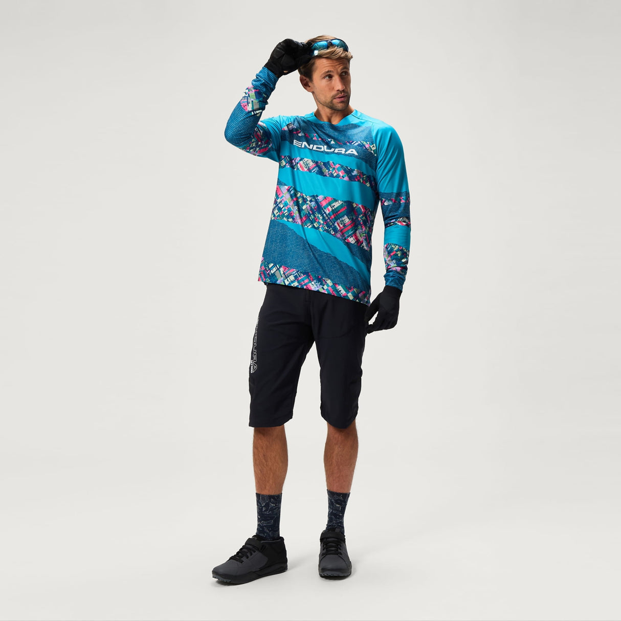 Patchwork LTD Printed Tee Jersey - Barra Blue