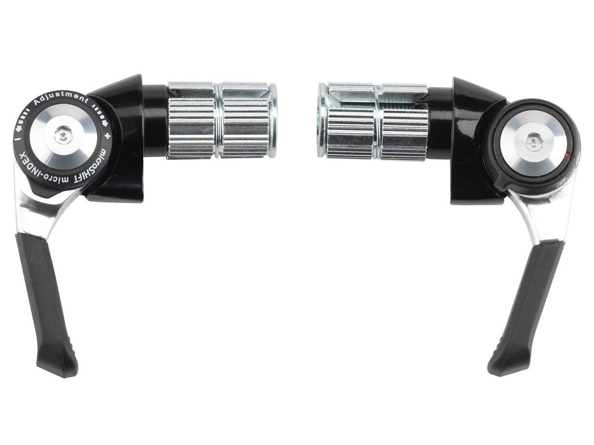 R8 Road Bar End Flat Bar Schalthebel-Set 2/3x8 speed - black