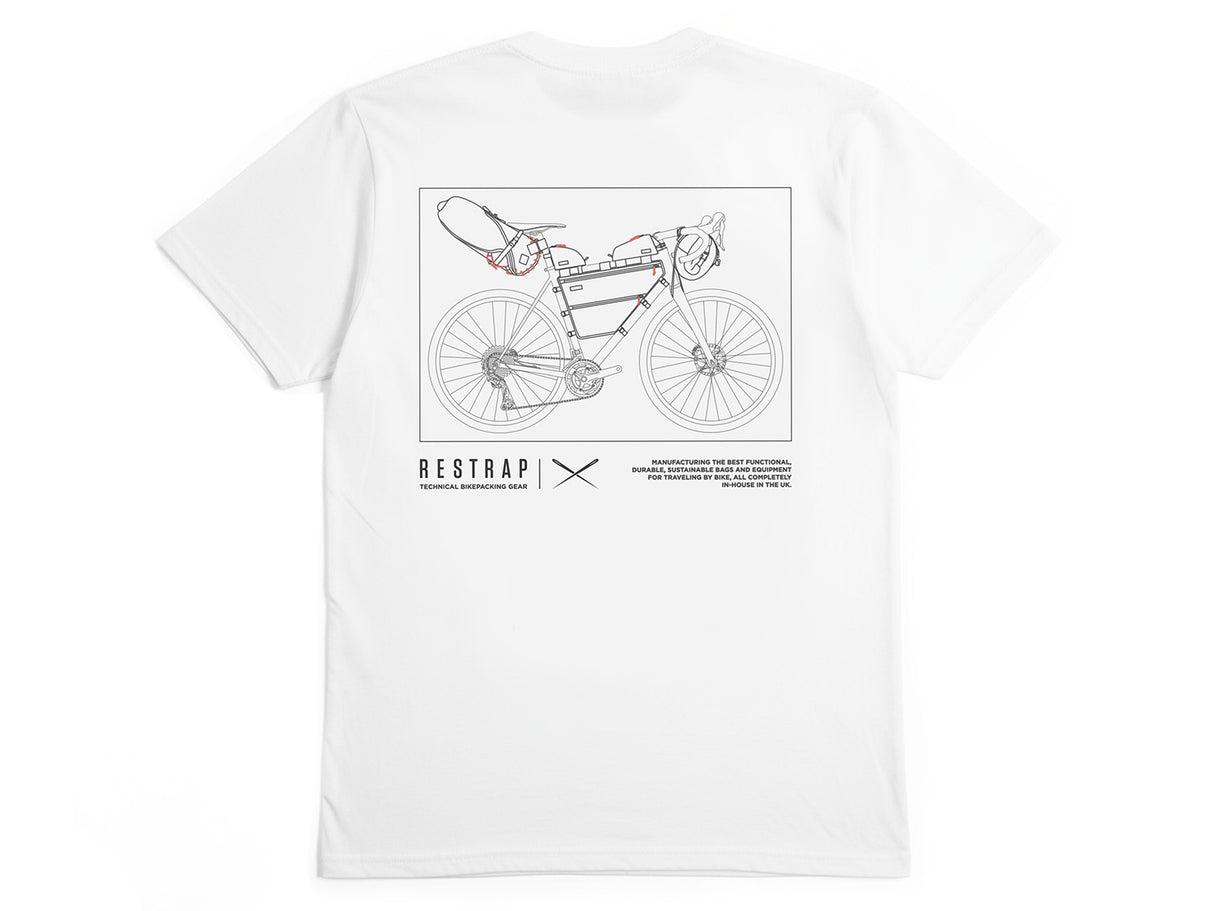 RESTRAP Bikepacking T-Shirt - white