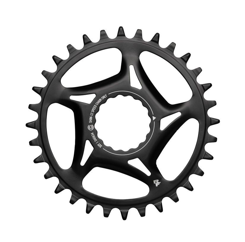 Kettenblatt DM Cinch Stahl 12-fach Shimano 32 Zähne - Schwarz