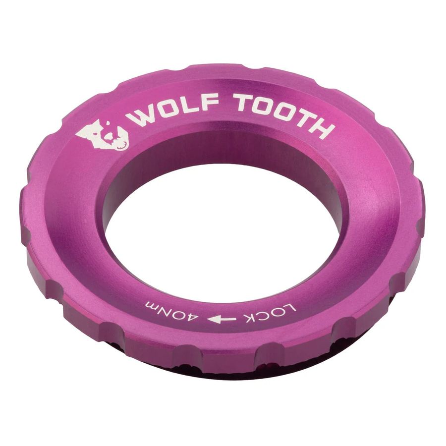 Centerlock Lockring, External Spline - ultraviolet purple