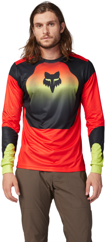 Ranger Long Sleeve Jersey Revise - Red/Yellow