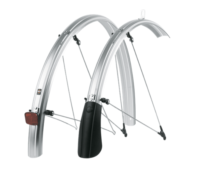 Bluemels Reflective 45 - 28 Zoll Schutzblechset - Silber