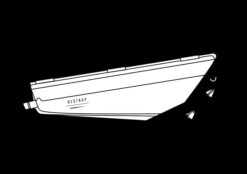Adventure Race Rahmentasche - lang - schwarz