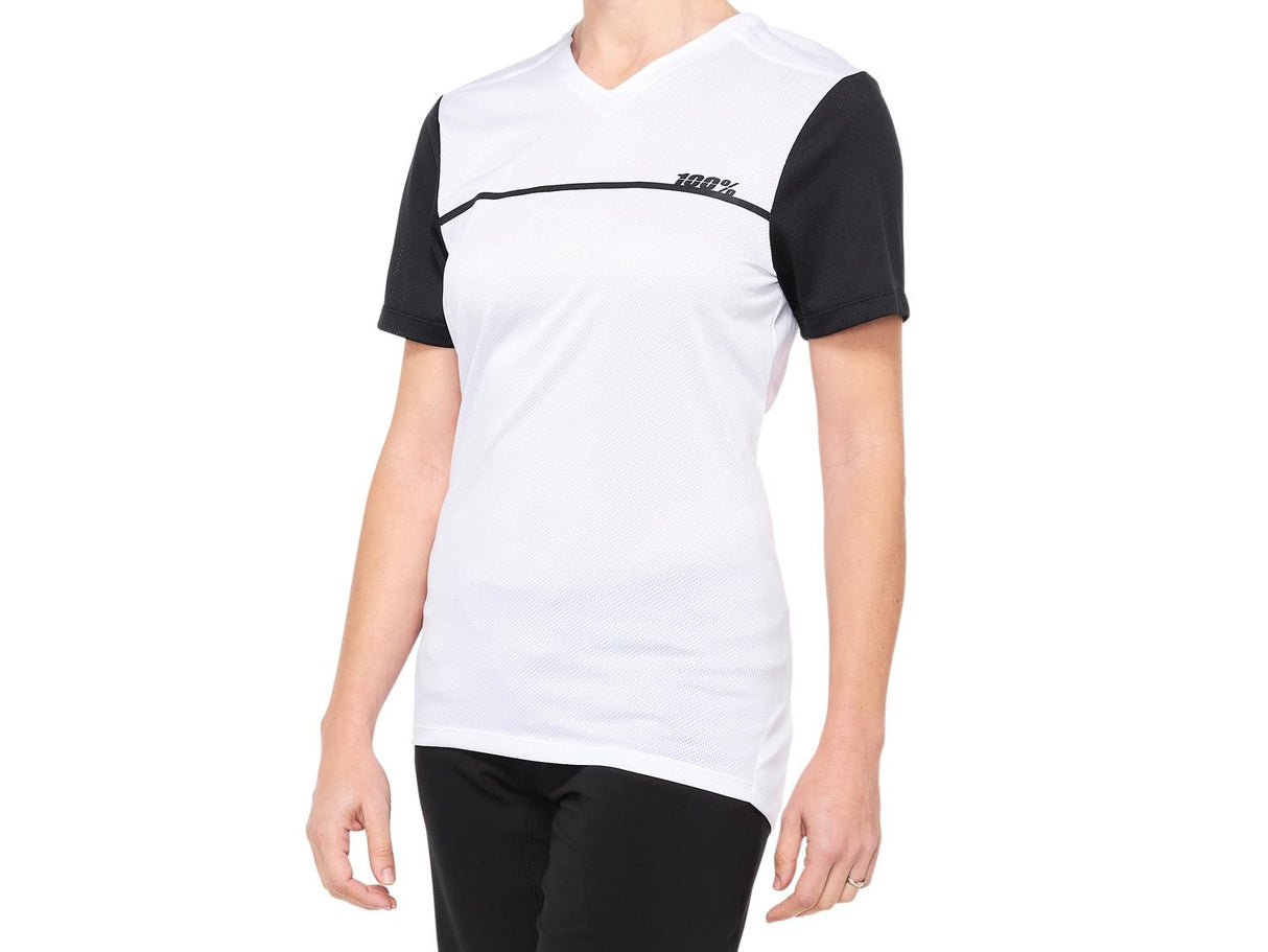 Ridecamp Womens Short Sleeve Jersey - white/black