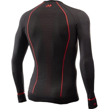 Funktionsshirt-langarm Blazefit TS2W schwarz-rot