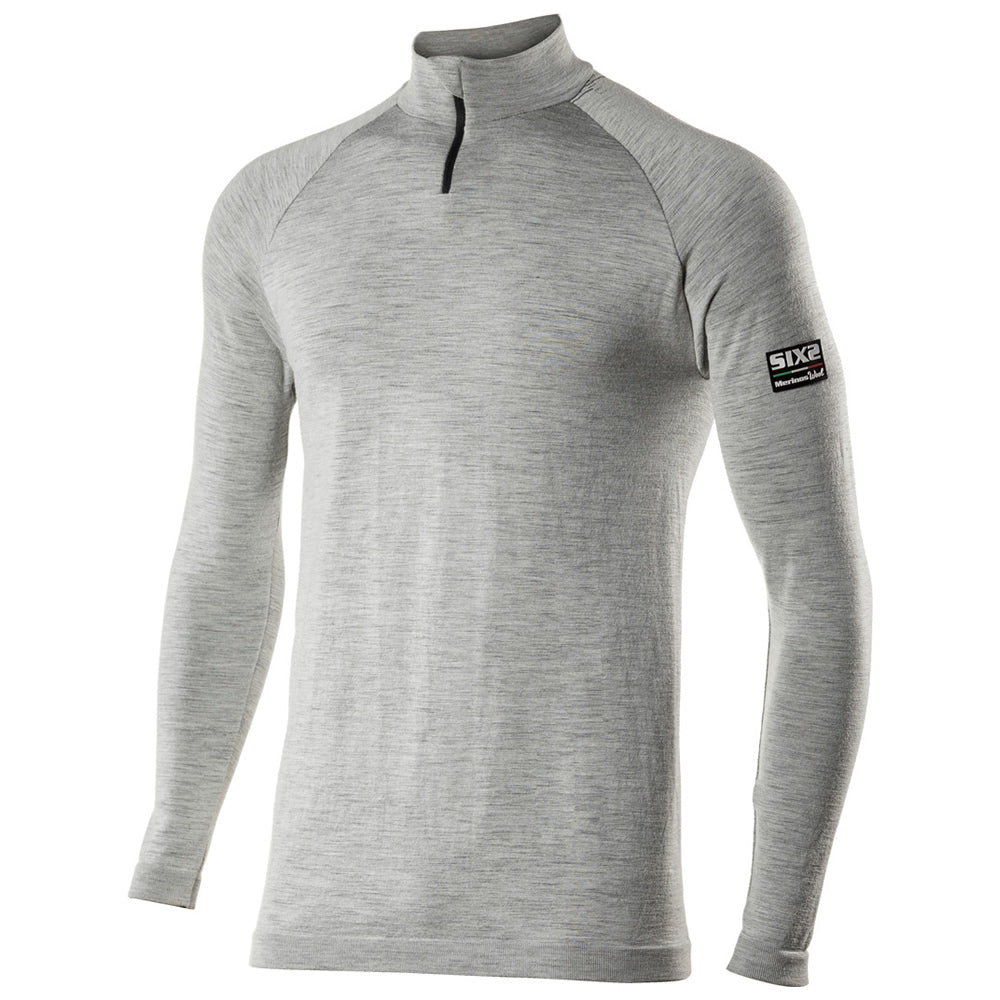 Langarm Funktions T-Shirt TS13 Merino - grau