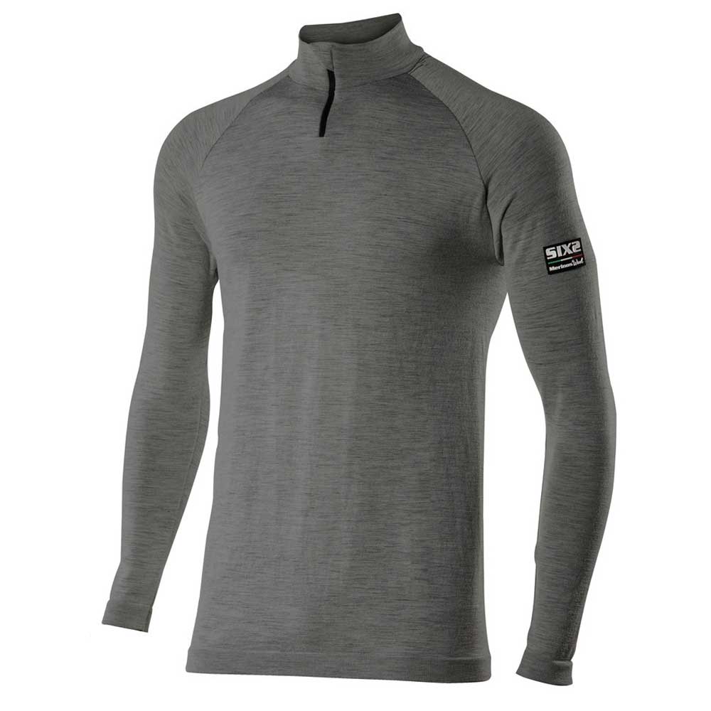 Langarm Funktions T-Shirt TS13 Merino - grau v2