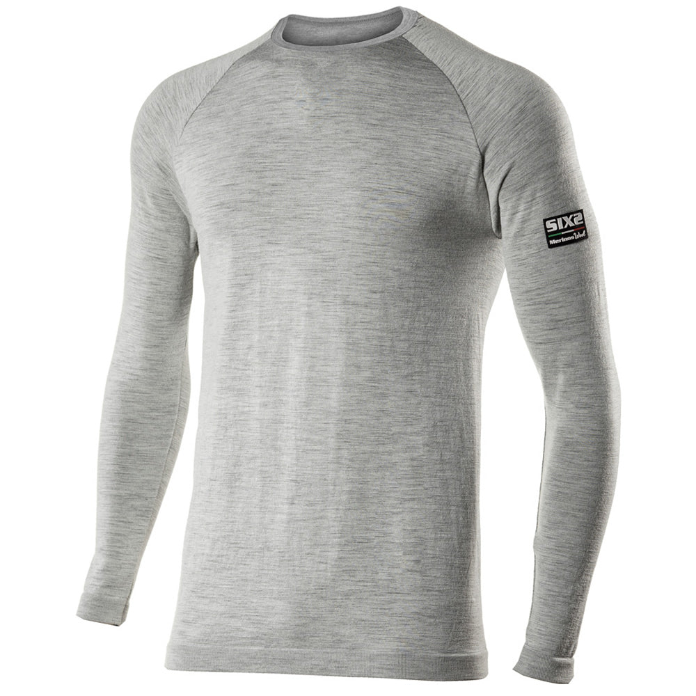 Langarm Funktions T-Shirt TS2 Merino - grau