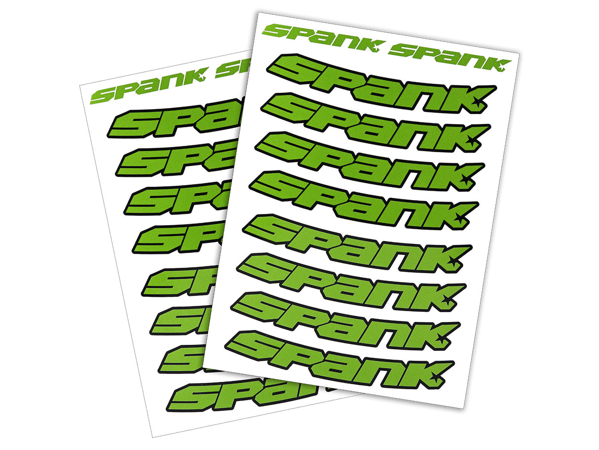 Spank Rim Stickies, Rim Decal Kits - green
