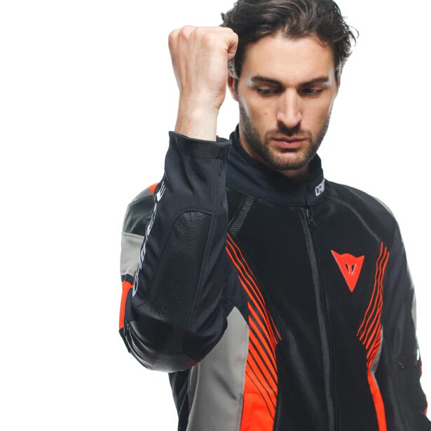 SUPER RIDER 2 Absoluteshell™ Jacke - Black/Dark-Gull-Gray/Fluo-Red