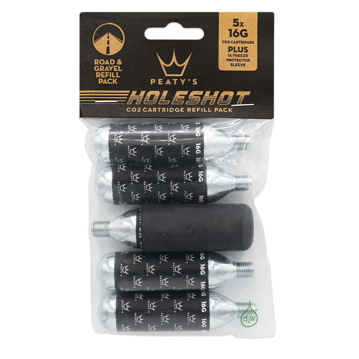 Holeshot CO2 Cartridge Refill Pack - Road & Gravel (16 g)