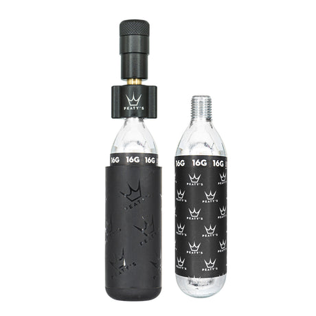 Holeshot CO2 Tyre Inflator - Road & Gravel (16 g) - Black