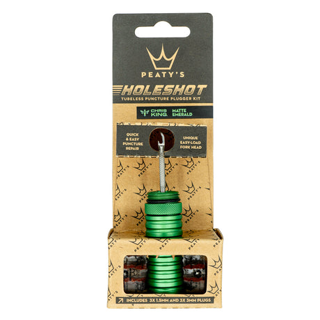 Holeshot Tubeless Puncture Plugger Kit -  Emerald