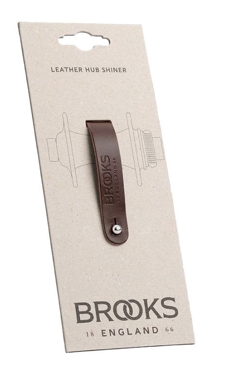 Leather hub shiner - brown