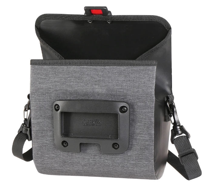 KLICKfix Lenkertasche Baggy Mini Waterproof 2L - grau