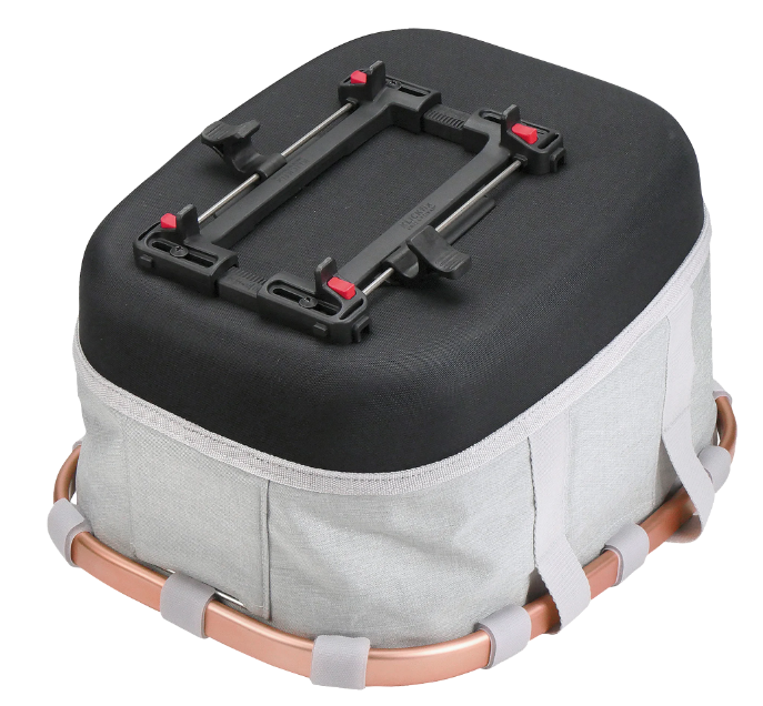 KLICKfix Reisenthel City-Tasche Bikebasket GT 21L, Uniklip2 - twist sky rose