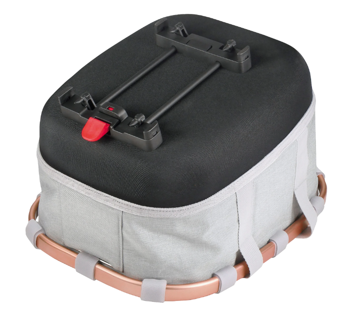 KLICKfix Reisenthel City-Tasche Bikebasket GT 21L, Racktime - twist sky rose