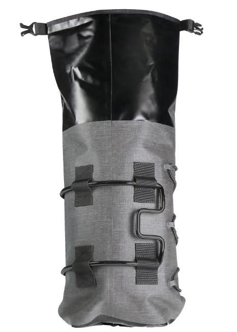 KLICKfix Lenkertasche Bikepack Waterproof 6-12L - grau