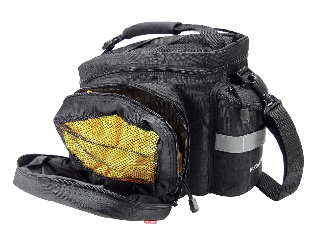 KLICKfix Gepäckträgertasche Rackpack 2+, 12-16L, UniKlip 2 - schwarz