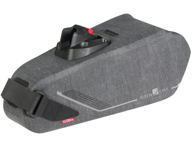 KLICKfix Satteltasche Bikepack X Waterproof Compact 4,5 - 6,5L - grau