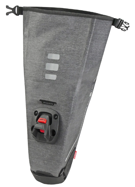 KLICKfix Satteltasche Bikepack X Waterproof Compact 4,5 - 6,5L - grau