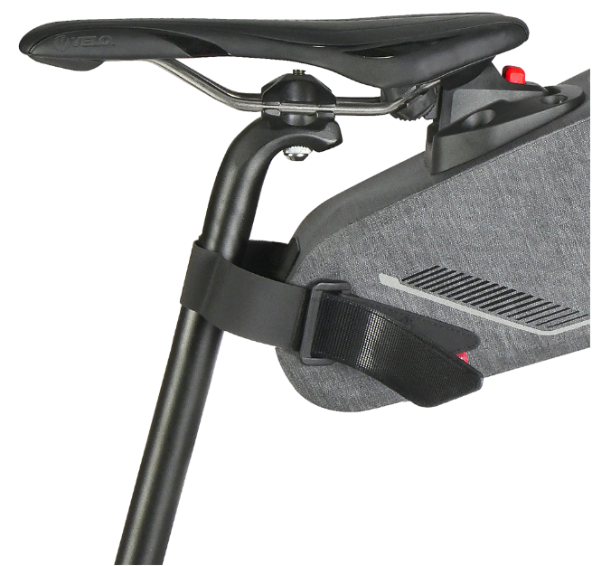 KLICKfix Satteltasche Bikepack X Waterproof Compact 4,5 - 6,5L - grau