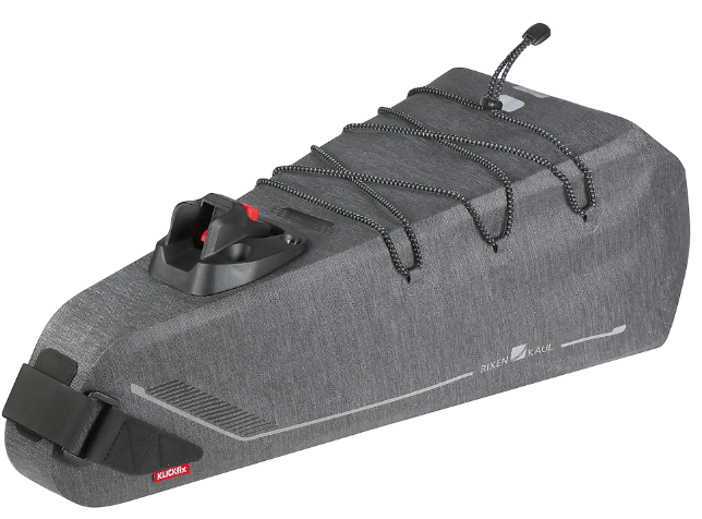 KLICKfix Satteltasche Bikepack X Waterproof 8 - 10L - grau
