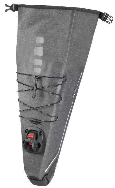 KLICKfix Satteltasche Bikepack X Waterproof 8 - 10L - grau