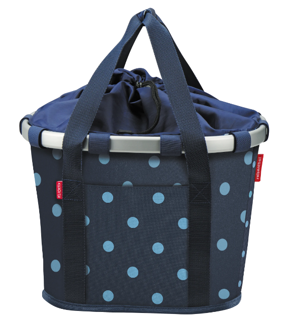 KLICKfix Lenkerkorb Reisenthel Bikebasket 15L - mixed dots blue