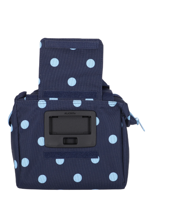 KLICKfix Lenkertasche Roomy 4L - mixed dots blue