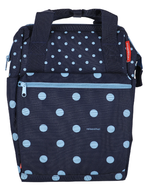 KLICKfix Gepäckträgertasche Roomy GT 12L - mixed dots blue