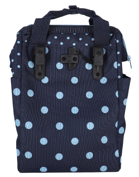 KLICKfix Gepäckträgertasche Roomy GT 12L - mixed dots blue