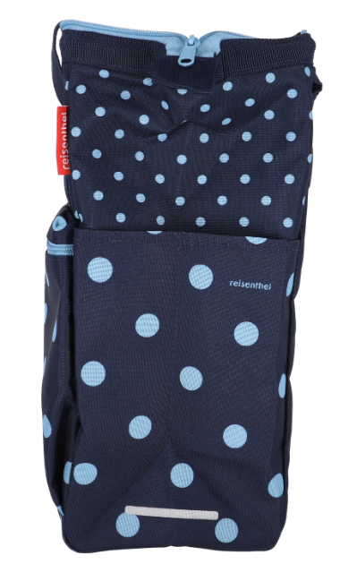 KLICKfix Gepäckträgertasche Roomy GT 12L - mixed dots blue