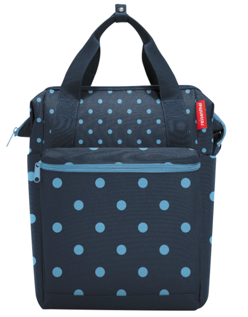 KLICKfix Gepäckträgertasche Roomy GT 12L - mixed dots blue