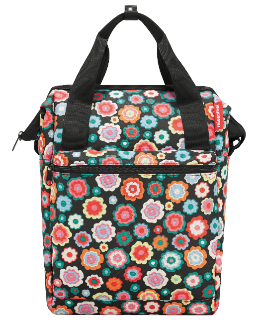 KLICKfix Gepäckträgertasche Roomy GT 12L - happy flowers