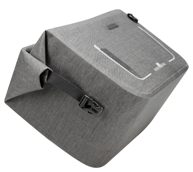 KLICKfix Lenkertasche Lightpack Max Waterproof 10L - tweed grau