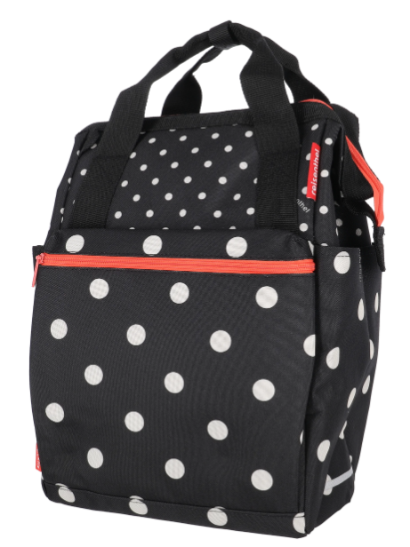 KLICKfix Gepäckträgertasche Roomy GT 12L - mixed dots