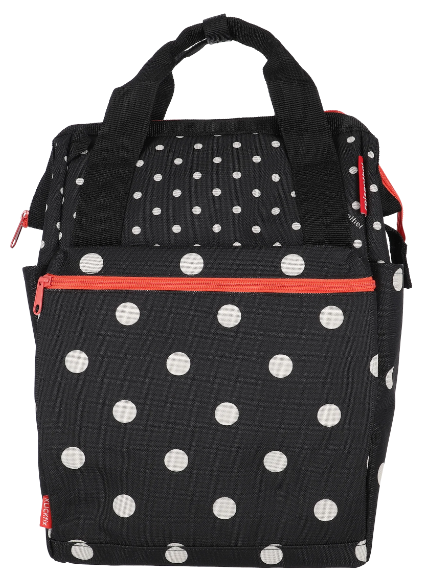 KLICKfix Gepäckträgertasche Roomy GT 12L - mixed dots
