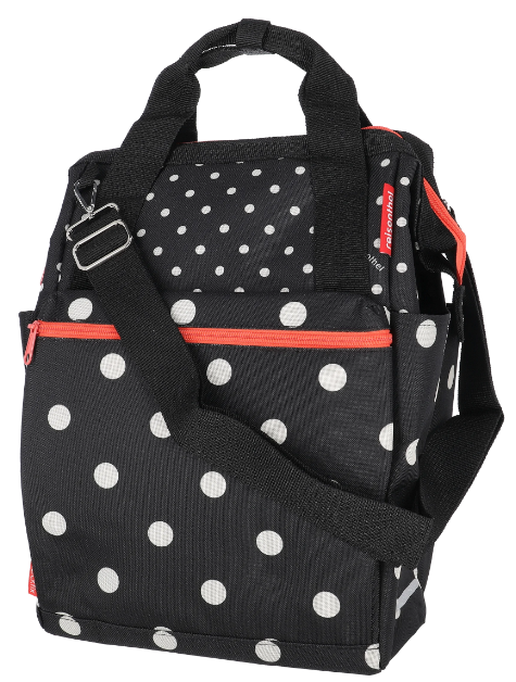 KLICKfix Gepäckträgertasche Roomy GT 12L - mixed dots