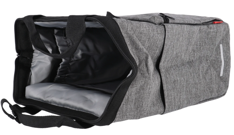 KLICKfix Gepäckträgertasche Roomy GT 12L - twist silver