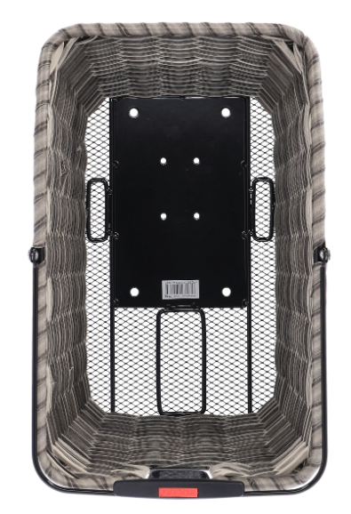 KLICKfix HR-Korb Structura GT, Racktime - grau/schilf